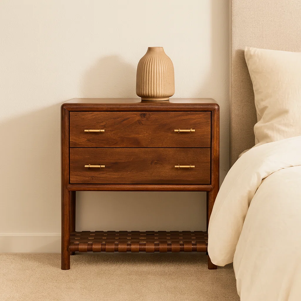 Regency Woven 2-Drawer Nightstand