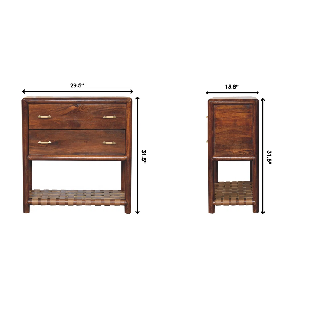 Regency Woven 2-Drawer Nightstand