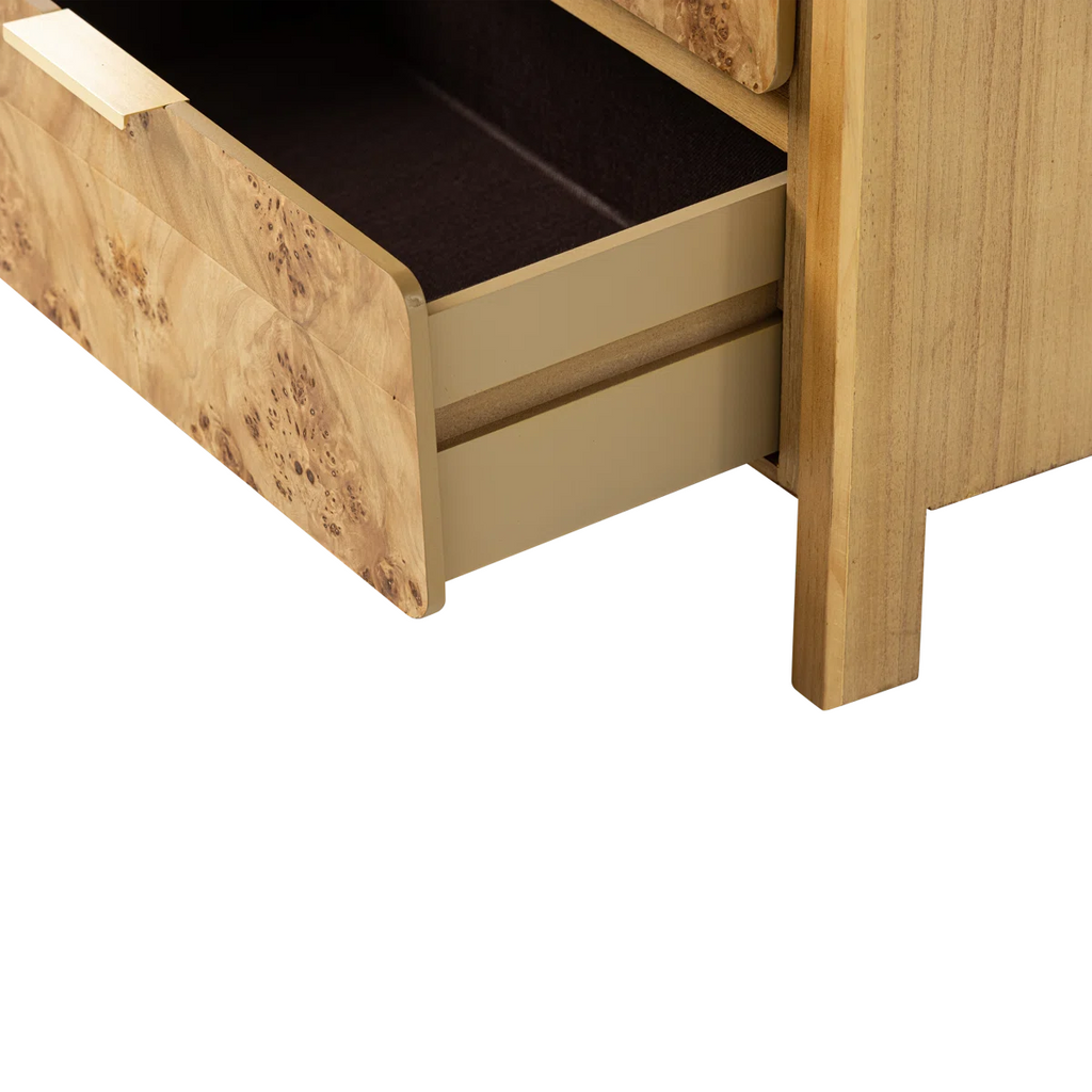 Manish 2 Drawer Nightstand With Charging Station