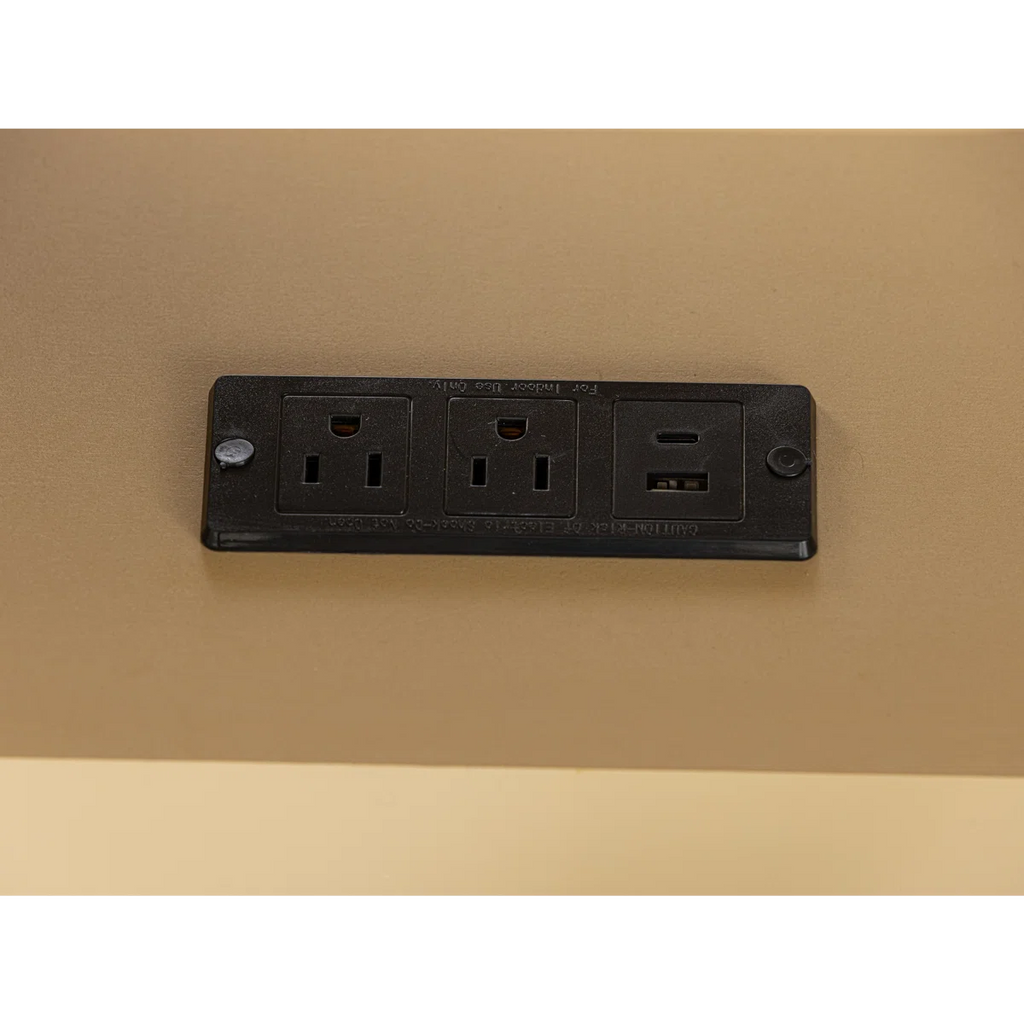 Manish 2 Drawer Nightstand With Charging Station