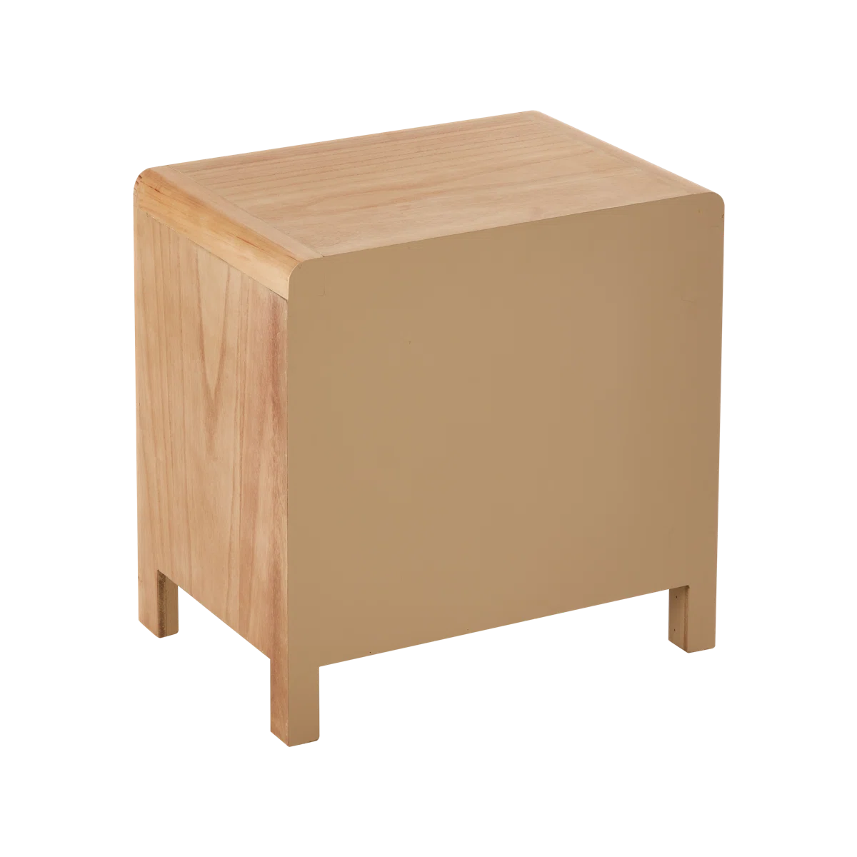 Manish Rustic Farmhouse 2 - Drawer Nightstand with Burl Finish